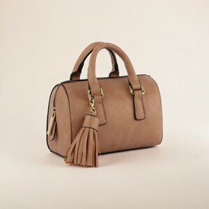 Calin Collection Leather Mini Tote Handbag/Crossbody